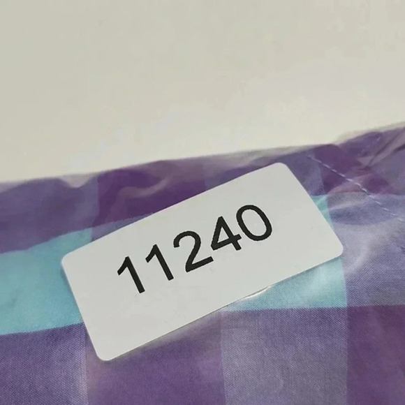 Bonobos Mens Purple‎ & Blue Checkered Long Sleeve Shirt L - Picture 5 of 5